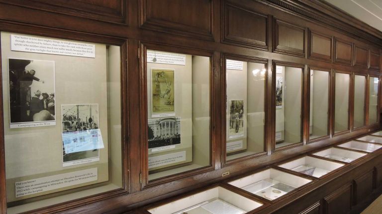 Before or after your tour, be sure to check out the lower gallery, which houses plenty of Teddy Roosevelt memorabilia and artifacts. You'll also find a new interactive exhibit where you can learn about different facets of Roosevelt's life via animated films. 