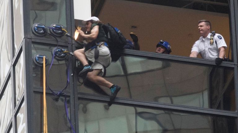 New York watched with awe, confusion and impatience as a man with suction cups slowly scaled Trump Tower for hours back in August. Stephen Rogata, 19, who was charged with reckless endangerment and criminal trespassing, climbed for three hours until authorities pulled him into the building.