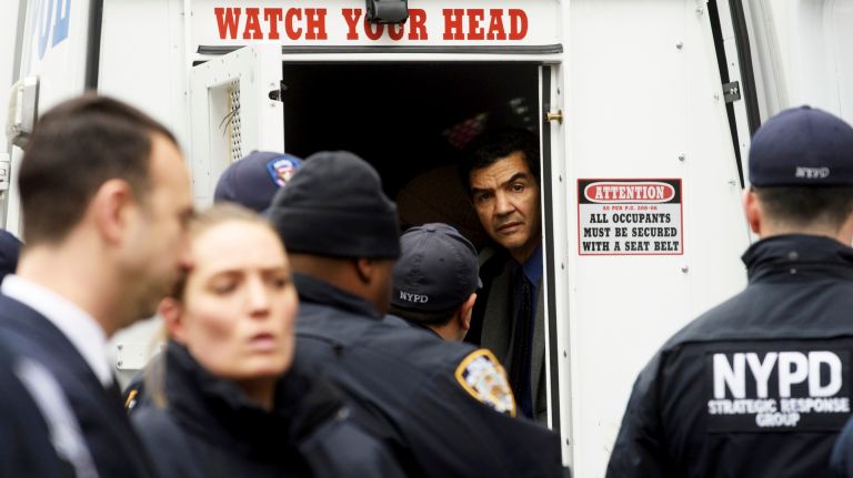 Councilman Ydanis Rodriguez was taken into NYPD custody at an immigrant rights rally in Foley Square on Jan. 11, 2018.