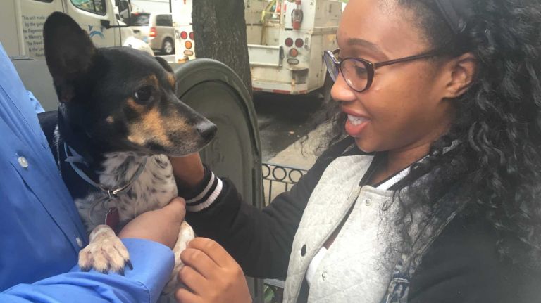 This passerby may have fallen in love. 