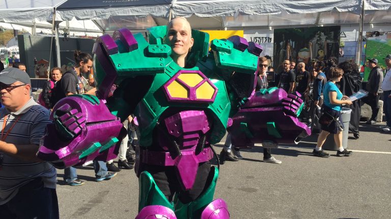A fan dressed as Lex Luthor attends New York Comic Con at the Javits Center in Manhattan on Oct. 6, 2016. 