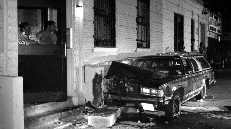Riots between Crown Heights' Jewish and black communities erupted on Aug. 19, 1991, after two black children were hit by a station wagon that was part of a motorcade for a Jewish rabbi. 