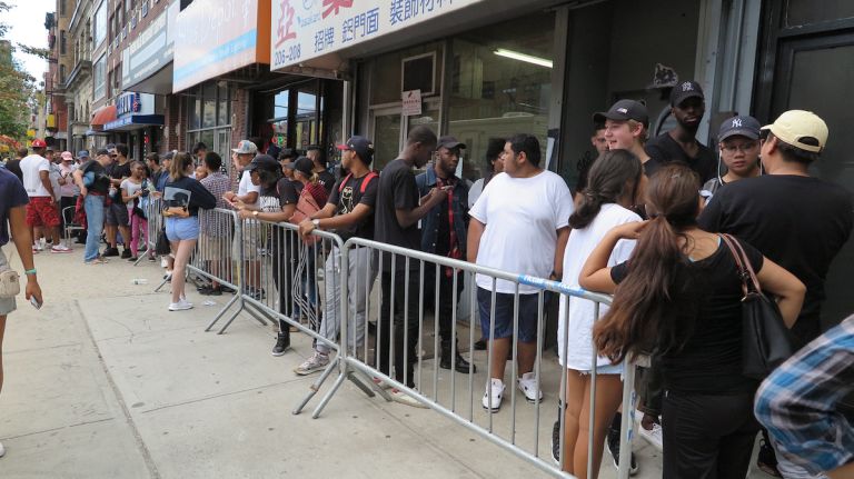 Drake's 'Revenge' pop-up shop brings a crowd to the Bowery 7 The barricaded area stretched down to Bowery and Prince Street.