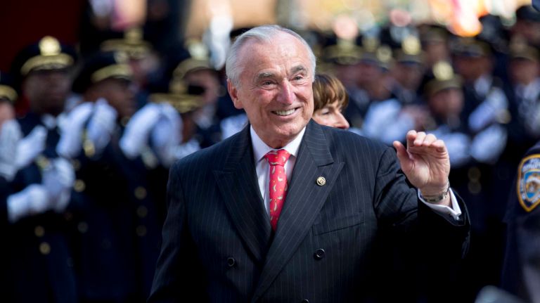 Bill Bratton leaves 1 Police Plaza on Sept. 16, 2016, his final day as police commissioner.