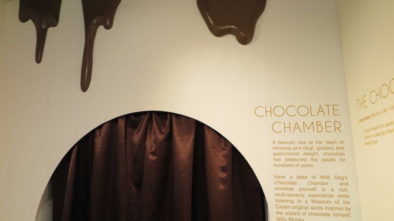 There's a room dedicated to chocolate with sweets to sample and even a fountain.