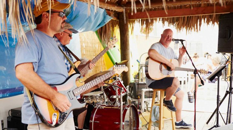 The Ed Traverse Band, Schooner Inn, Ocean Bay Park, Fire Island, July 3, 2016.
