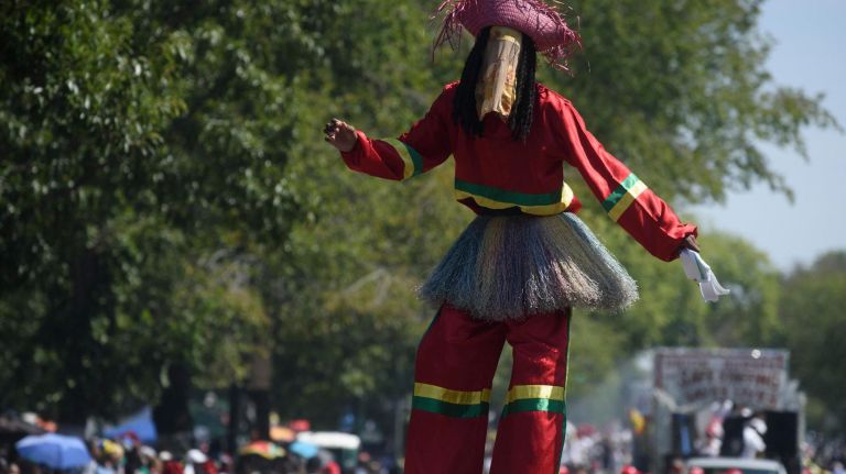 West Indian Day Parade: Photos from the Crown Heights celebration 24 Some parade participants walked on stilts.