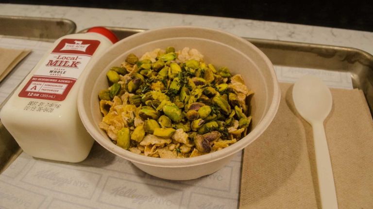 ... or mix some pistachios and lemon zest with your Frosted Flakes? It's basically grownup cereal. #sofancy