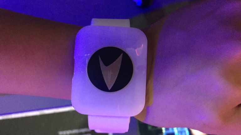 You'll be given a rubber radio-frequency identification (RFID) bracelet that wraps around like a watch. This is your key to gaining access to all activities in the exhibit. Don't lose it! 