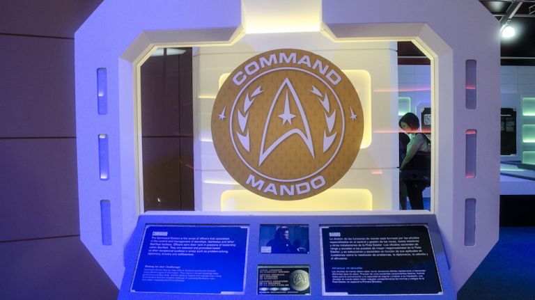 A core part of the Starfleet Academy Experience is Career Day, in which you explore different career options as a cadet recruit, including engineering, navigation, communication, medical, tactical, command and science. (Somehow, I got engineering. This changes everything.) Each zone includes career descriptions and short, related clips from the 