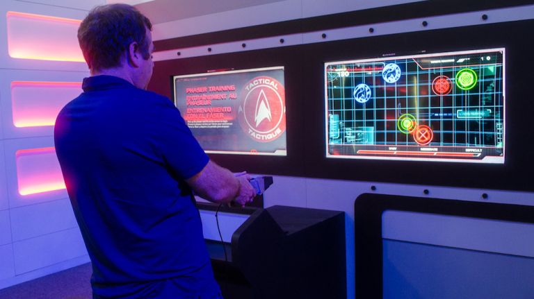 You'll also go through some pretty intense phaser training in this 12,000-square-foot academy. Are you up to the challenge? 