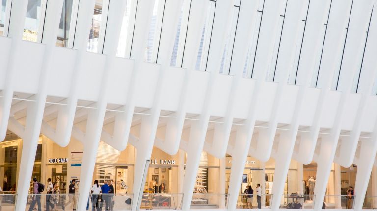Oculus shopping mall at WTC, with Eataly, Apple Store and more, debuts Tuesday 9 Stores are preparing to open at the Oculus shopping mall in the transportation hub between 2 World Trade Center and 3 World Trade Center on Aug. 15, 2016.