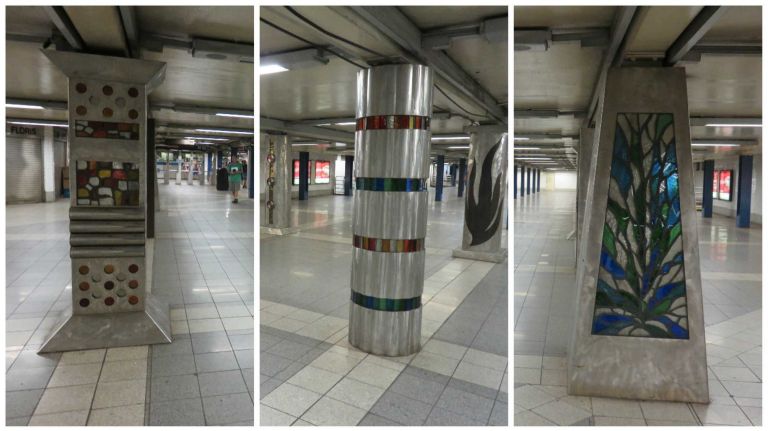 Sometimes the art at a subway station isn't where you would typically expect to find it. Case in point: 