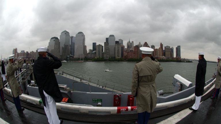 Fleet Week NYC: See photos of ships in New York Harbor and more 20 On board the USS John F. Kennedy aircraft carrier as it arrives in New York Harbor as sailors and Marines