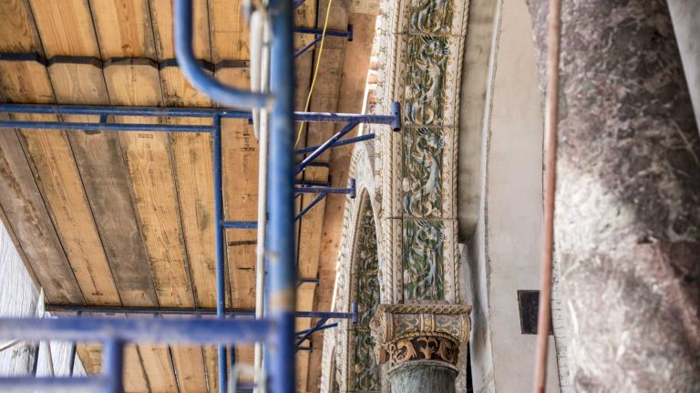 The building's designs were meant to give the structure the appearance of being 