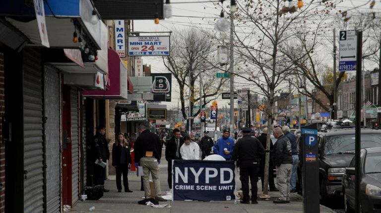 A driver hit six people with his car, killing one man, outside a hookah bar in Richmond Hill early Sunday, Dec. 3, 2017, police said.