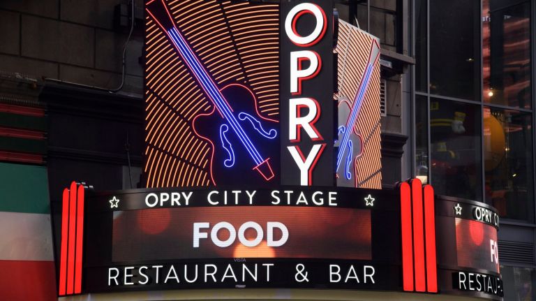 Opry City Stage opens at 1604 Broadway in Times Square on Friday, Dec. 1.