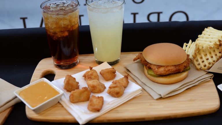 Iced tea, fresh-squeezed lemonade, chicken nuggets, the Original Chicken Sandwich...