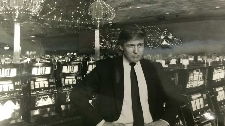 Donald Trump: See photos of the early years 7 Donald J. Trump decades ago, inside his new venture, the Taj Mahal Casino in Atlantic City, N.J., on March 16, 1990.