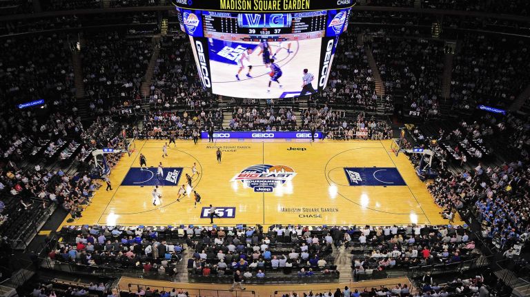 A general view of Madison Square Garden during the game between Villanova and Georgetown during the Big East Tournament at Madison Square Garden in New York, New York on Thursday, Mar 10, 2016. Big East Basketball Tournament between #8 Georgetown and #1 Villanova.