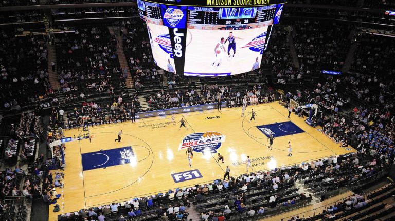 A general view of Madison Square Garden during the game between Villanova and Georgetown during the Big East Tournament at Madison Square Garden in New York, New York on Thursday, Mar 10, 2016. Big East Basketball Tournament between #8 Georgetown and #1 Villanova.