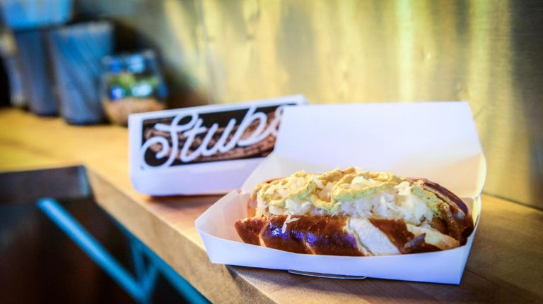 A&nbsp;sausage&nbsp;from Schaller's Stube.