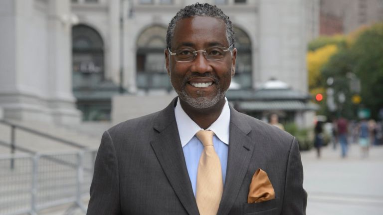 Norman Seabrook, the former president of the New York City Correction Officers' Benevolent Association, exits a federal courthouse in Manhattan on the first day of jury selection in his bribery trial, Monday, Oct. 23, 2017. 