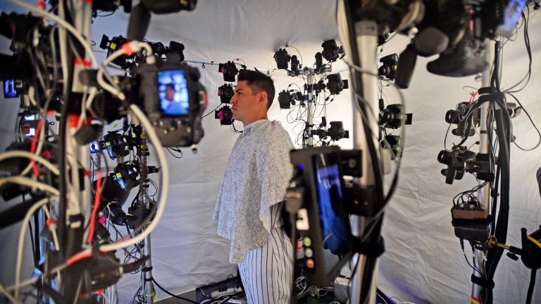 New York Yankees spring training 2016 99 New York Yankees' Jacoby Ellsbury gets scanned for the video game