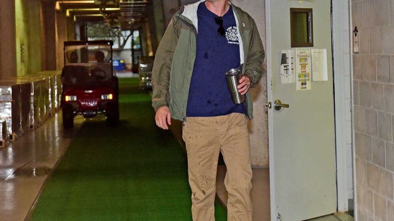 New York Yankees spring training 2016 125 New York Yankees pitcher Andrew Miller arrives for spring training at George M. Steinbrenner Field in Tampa, Fla., on Wednesday, Feb. 24, 2016.