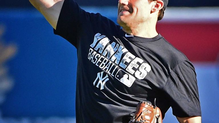 New York Yankees spring training 2016 159 New York Yankees' Nathan Eovaldi works out during the first day of spring training at George M. Steinbrenner Field in Tampa Fla. on Thursday, Feb. 18, 2016.
