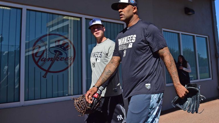 New York Yankees spring training 2016 161 New York Yankees' CC Sabathia leaves the field after working out during the first day of spring training at George M. Steinbrenner Field in Tampa Fla. on Thursday, Feb. 18, 2016.