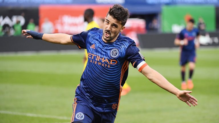 David Villa scored twice for NYCFC in Sunday's regular-season finale at Citi Field.