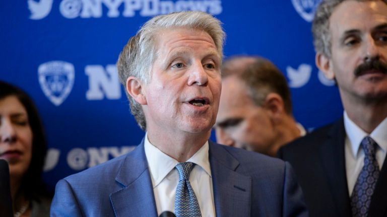 Cy Vance, Manhattan DA, speaks during a news  conference  April 4, 2017.