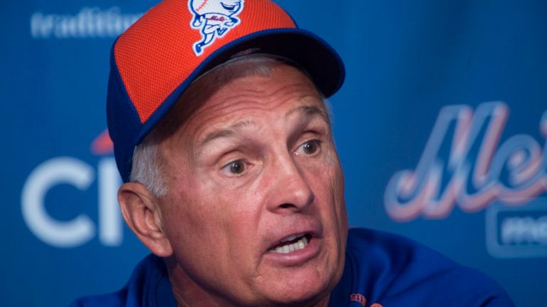  NY Mets Manager Terri Collins during a press conference Thursday Feb 18, 2016 in Port St. Lucie, FL.