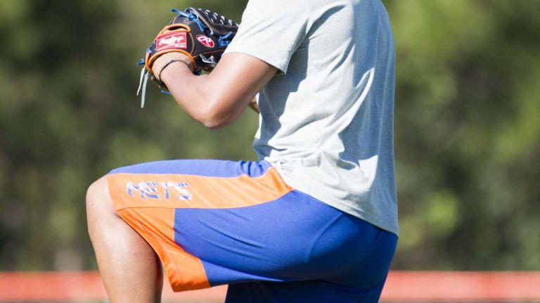 New York Mets pitcher Jeurys Familia during a spring training workout, Wednesday Feb 17, 2016 in Port St. Lucie, FL.