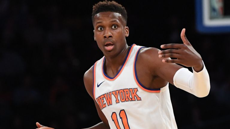 Frank Ntilikina was selected No. 8 overall by the Knicks in June's draft.