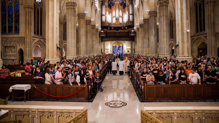 How religious groups are working to attract young New Yorkers 5 The Roman Catholic Archdiocese of New York is creating programs for young people who are interested in exploring Catholicism, but "not ncessarily ready to dive in," said Colin Nykaza, the director of young adult outreach for The Roman Catholic Archdiocese of New York.