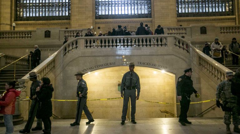 A partial power outage at Grand Central Terminal darkened corridors, and closed shops, on Feb. 15, 2016.