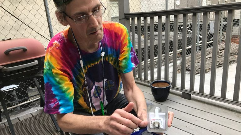 Anti-overdose medication could help treat the opioid crisis 1 Stephen Weltsek displays the anti-overdose medication kit he carries with him. Weltsek had an opportunity to save an overdose victim in a homeless shelter, but was stopped by a shelter security guard.
