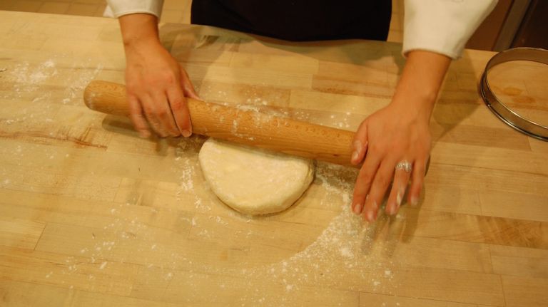 Flour your surface liberally and keep extra flour close by. 