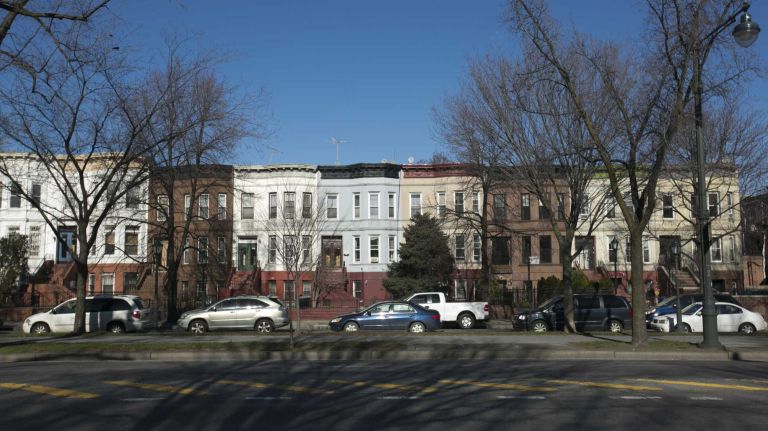 Homes along Eastern Parkway in Crown Heights, Brooklyn on Jan. 11, 2016.