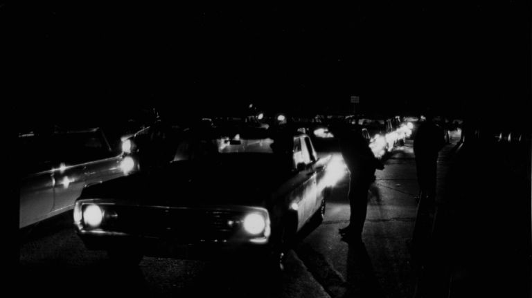 Police direct traffic away from the entrance to the Midtown Tunnel, which was closed due to the blackout on Nov. 9, 1965. 