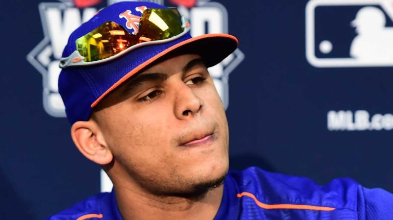 World Series Game 2: Mets vs. Royals 87 New York Mets centerfielder Juan Lagares speaks to media before Game 2 of the World Series against the Kansas City Royals at Kauffman Stadium on Tuesday, Oct. 28, 2015.