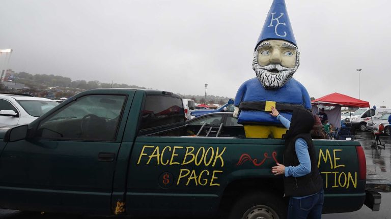 World Series Game 1: Mets vs. Royals 135 The KC Royal Gnome is in the parking lot during Game 1 of the World Series against the Kansas City Royals at Kauffman Stadium on Tuesday, Oct. 27, 2015.