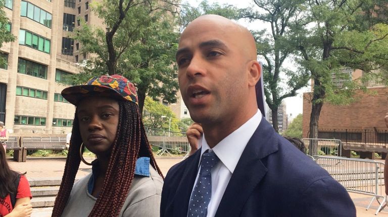 Former tennis star James Blake  was tackled by a police officer outside a Manhattan hotel in 2015. Two years later, the NYPD is finally holding a departmental trial for that officer.