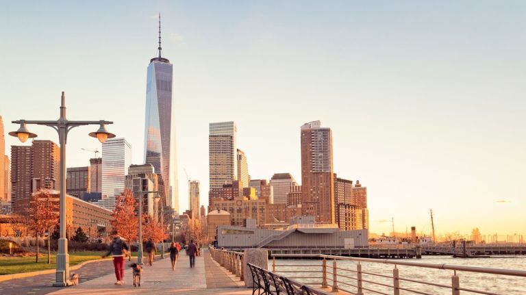 Battery Park City in Manhattan was rated the most dog-friendly neighborhood in New York City by StreetEasy.