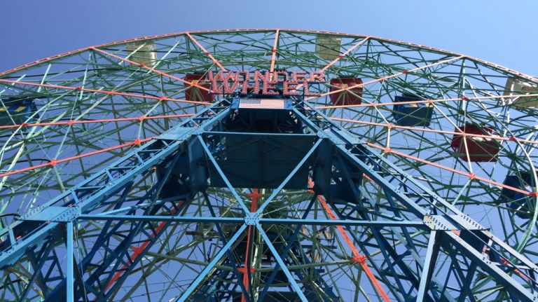A view of the Wonder Wheel at Coney Island on July 20, 2015. 