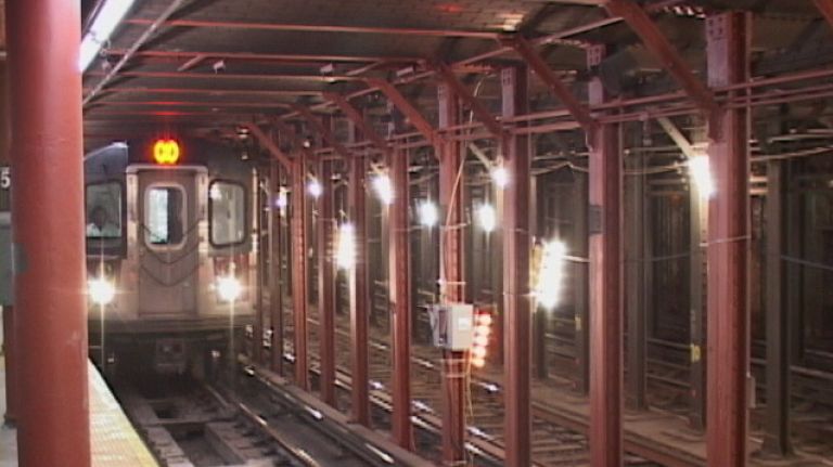 The subway station near the 59th Street Columbus Circle Station.