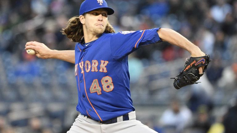 Jacob deGrom scouting report 11 Batters can expect to have to earn their way on base against deGrom. He's issued one or zero walks in eight starts and two walks in three others. His season-high is four walks allowed in five innings against the Cubs on May 11.