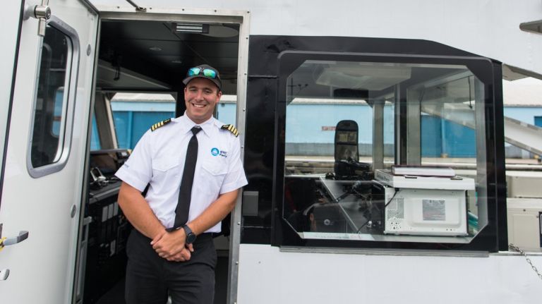 NYC Ferry Capt. Chris Hulse, 27, of Eastport, New York,  gave amNewYork an exclusive behind-the-scenes look at what it takes to navigate New York Harbor and beyond  on Tuesday, July 25, 2017.